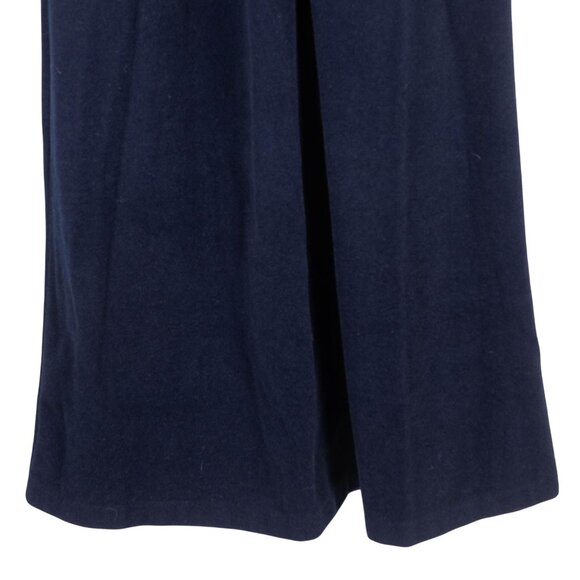 Vanity Fair VTG Robe S Womens Petites Navy Blue Fleece Long Sleeve Zip - Picture 4 of 6